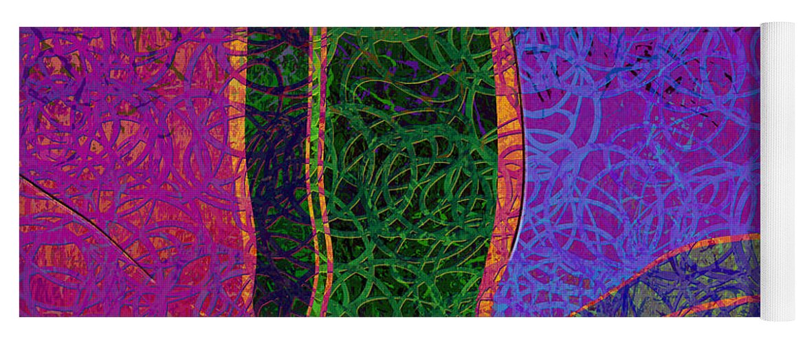 Abstract Yoga Mat featuring the digital art 0685 Abstract Thought by Chowdary V Arikatla
