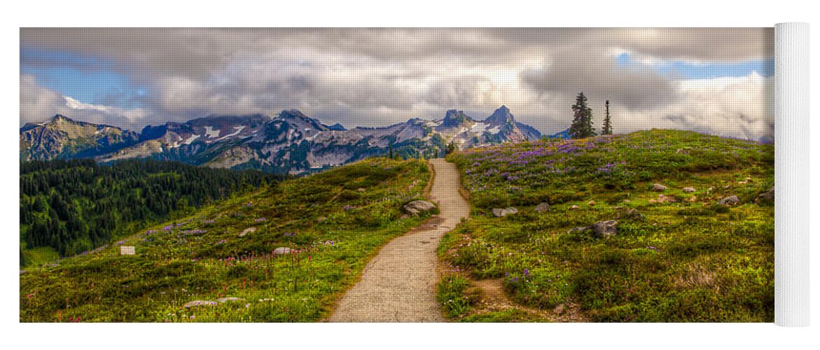Tf-photoscapes Yoga Mat featuring the photograph Alpine Gardens Mt Rainier #2 by Tommy Farnsworth