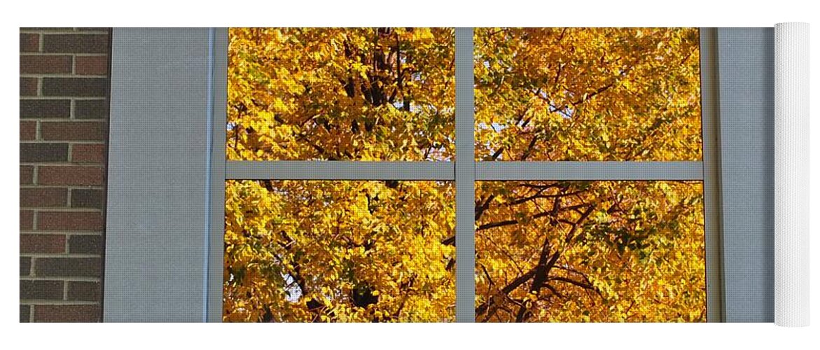 Autumn Yoga Mat featuring the photograph Mirror Image #1 by Frozen in Time Fine Art Photography
