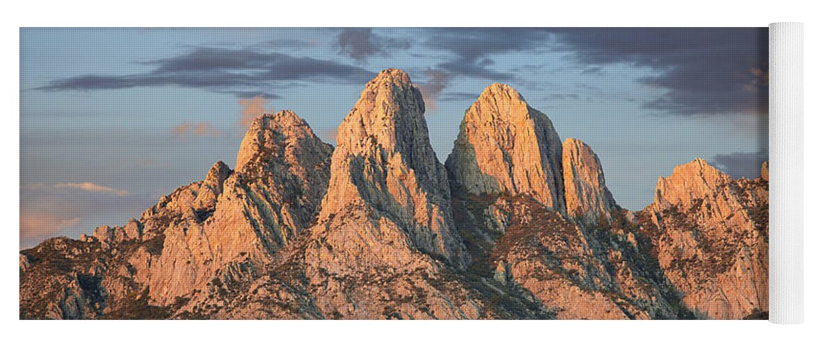00438928 Yoga Mat featuring the photograph Organ Mountains Near Las Cruces New by Tim Fitzharris