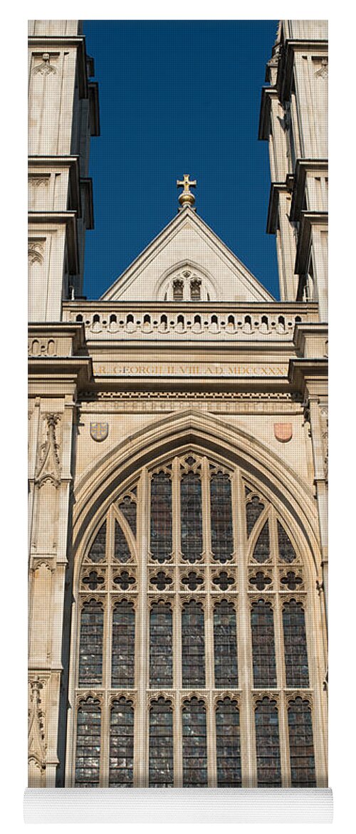 Abbey Yoga Mat featuring the photograph Westminster Abbey London #1 by Andrew Michael
