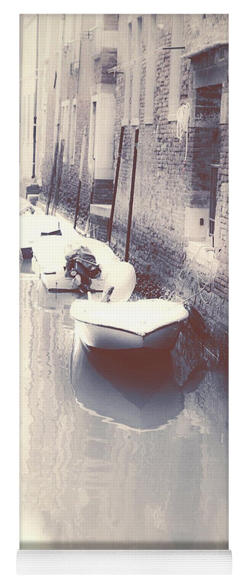 Boat Yoga Mat featuring the photograph Venezia #11 by Joana Kruse