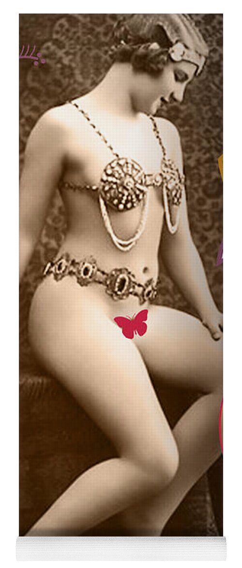 Erotic Yoga Mat featuring the photograph Nostalgic Seduction Goddess #39 by Chris Andruskiewicz
