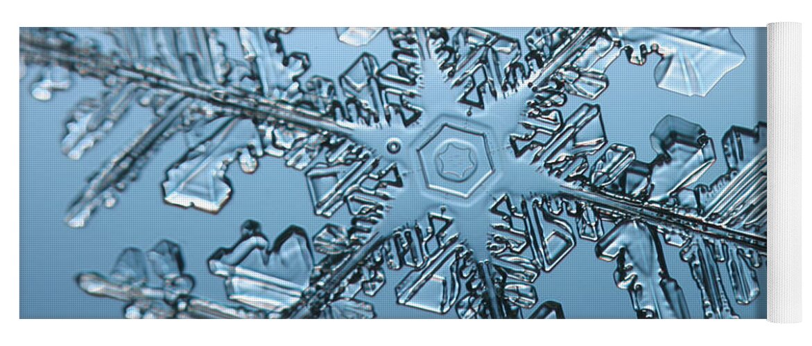 Snowflake Yoga Mat featuring the photograph Snowflake #151 by Ted Kinsman