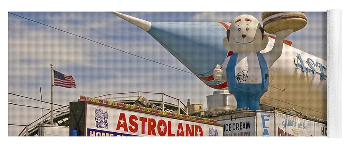 Astroland Yoga Mat featuring the photograph Astroland #2 by Frank Winters
