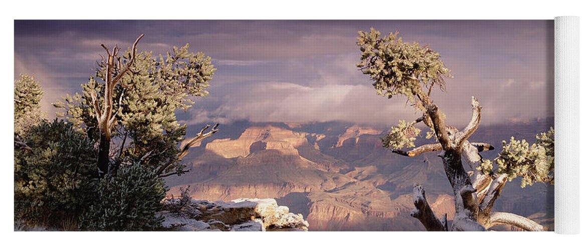 00173197 Yoga Mat featuring the photograph South Rim Of Grand Canyon #2 by Tim Fitzharris
