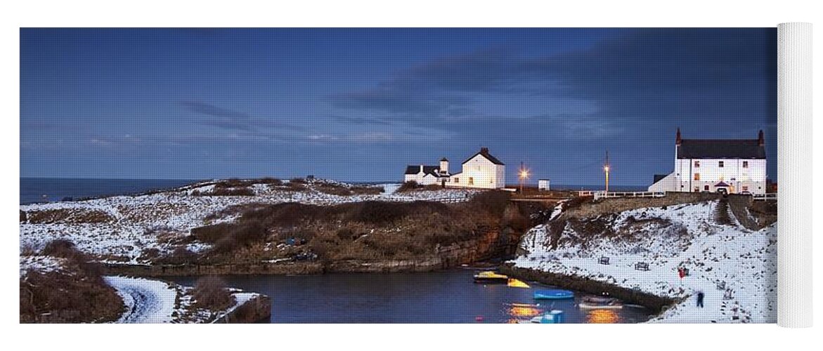 Northumberland Yoga Mat featuring the photograph A Village On The Coast Seaton Sluice by John Short