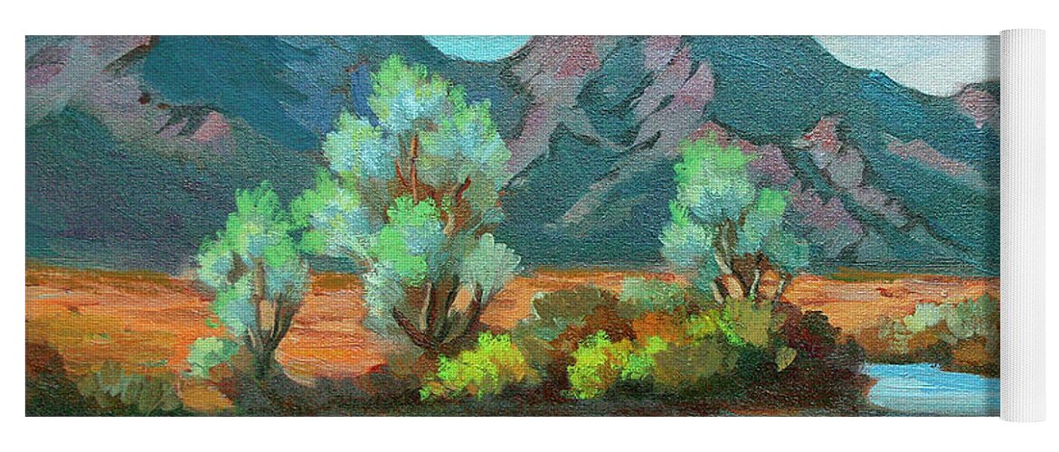 After The Rain Yoga Mat featuring the painting After the Rain by Diane McClary