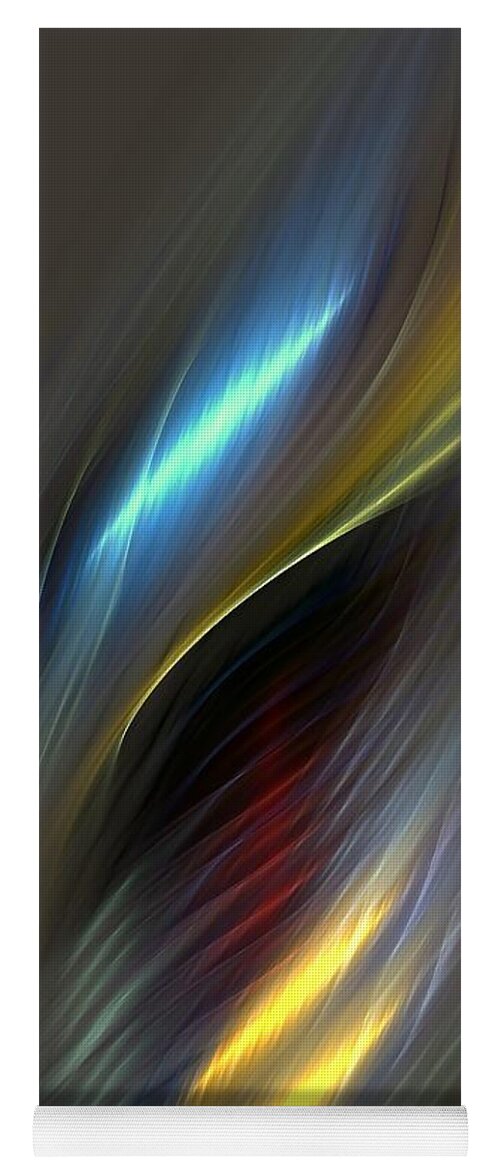 Digital Yoga Mat featuring the digital art Alluring Colors by Greg Moores