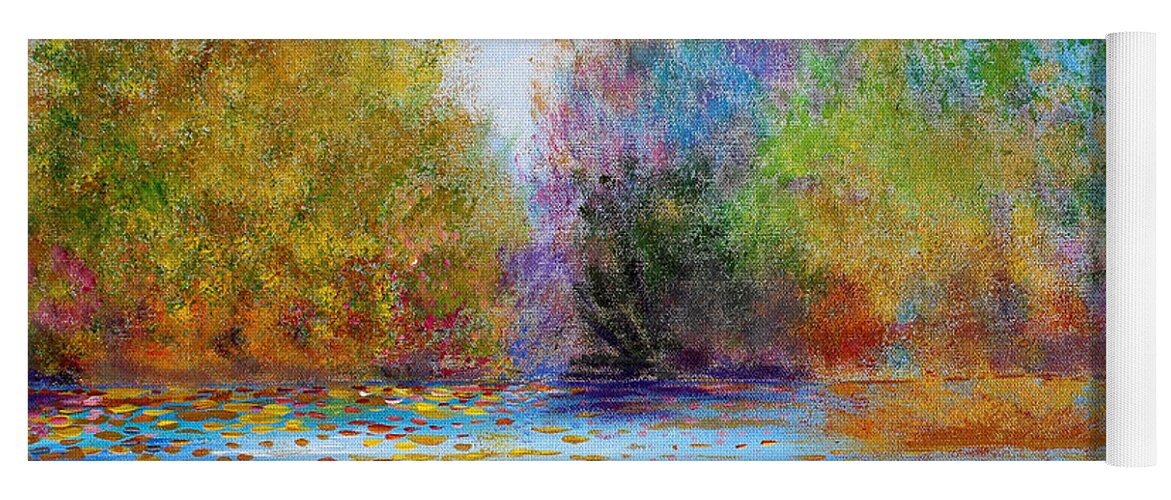 Impressionism Yoga Mat featuring the painting An Impressionist's Symphony by Stacey Zimmerman