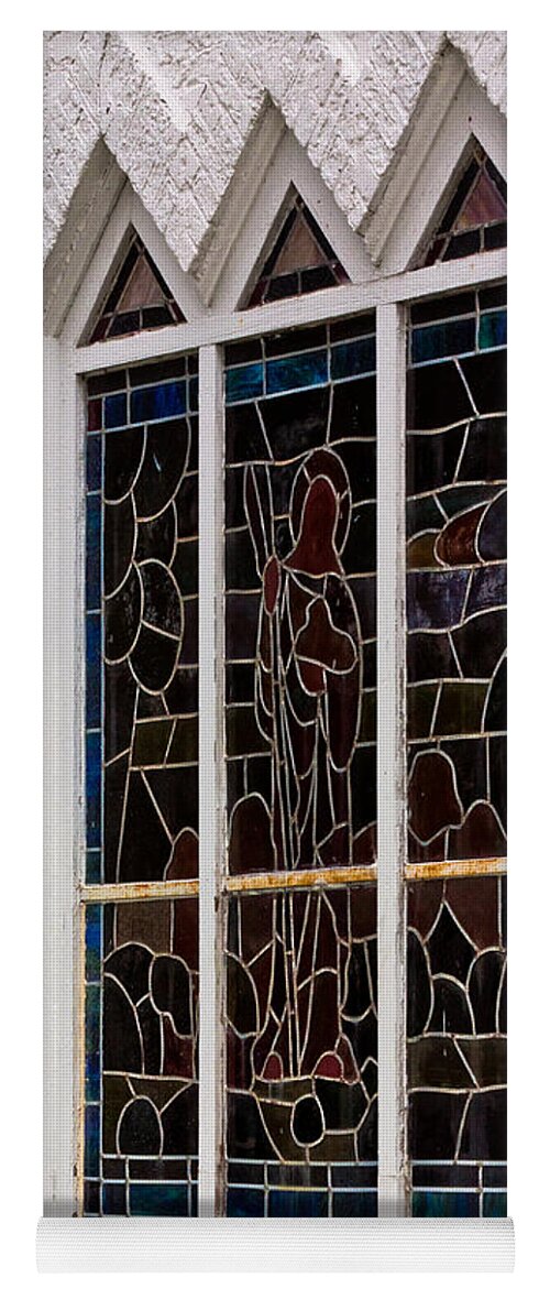 Architectural Features Yoga Mat featuring the photograph Art in Glass by Ed Gleichman