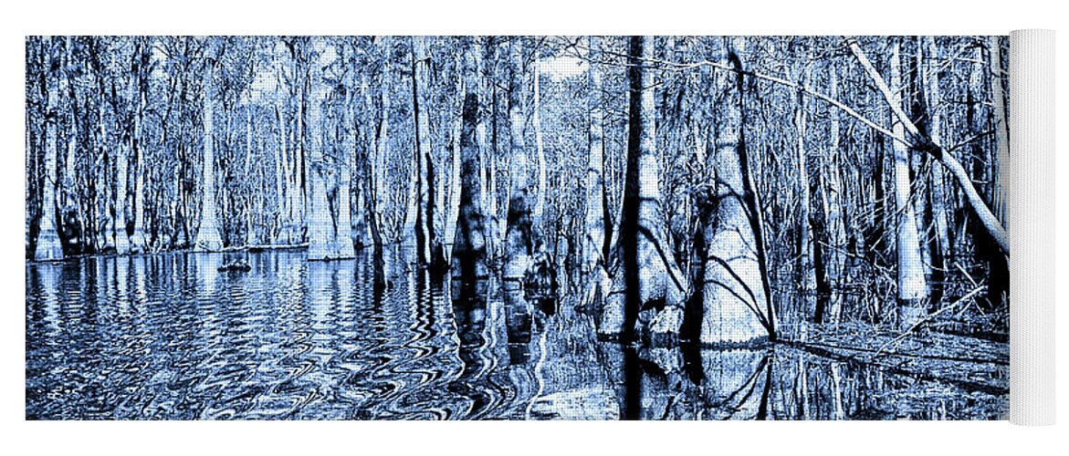 Blue Bayou Yoga Mat featuring the photograph Blue Bayou by Dominic Piperata