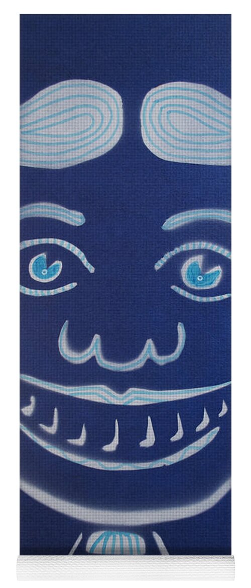 Tillie Of Asbury Park Yoga Mat featuring the painting Blue Dream Tillie by Patricia Arroyo