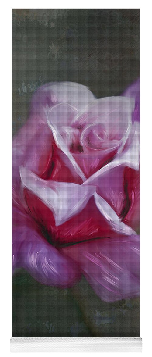 Rose Art Yoga Mat featuring the painting By Any Other Name by Michelle Wrighton