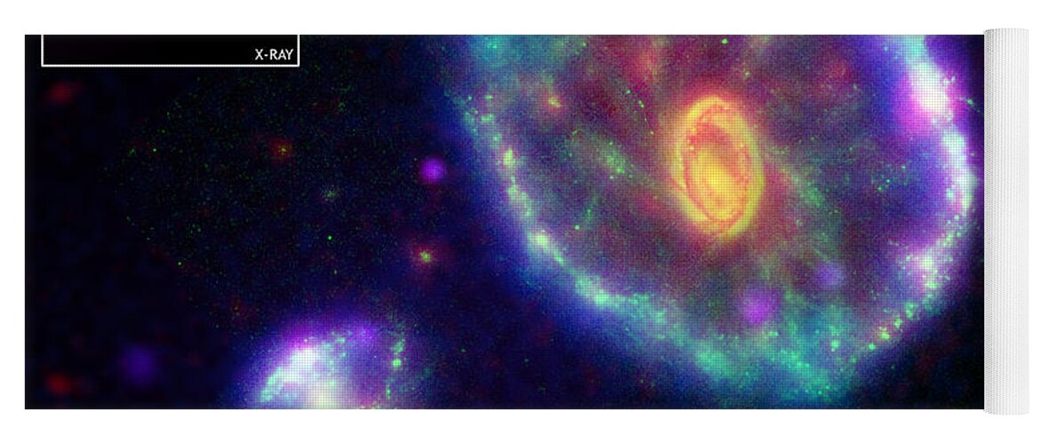 Chandra Yoga Mat featuring the photograph Cartwheel Galaxy by Nasa