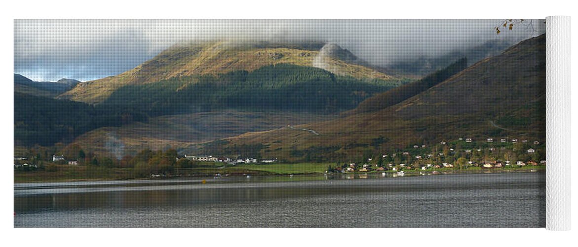 Scotland Yoga Mat featuring the photograph Cloud over Beinn an Lochain by Lynn Bolt