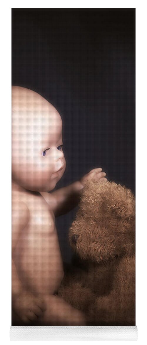Teddy Yoga Mat featuring the photograph Doll And Bear by Joana Kruse