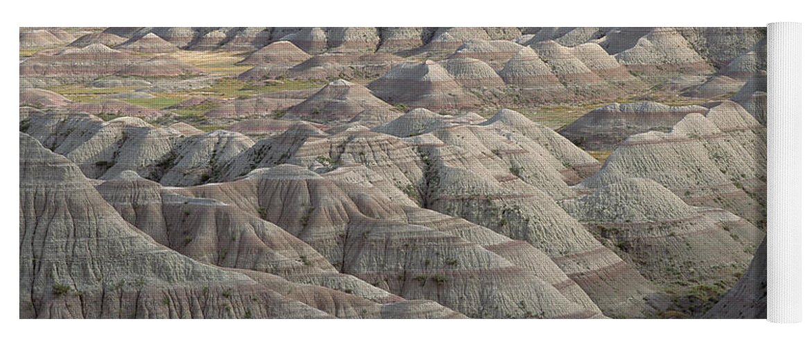 Mp Yoga Mat featuring the photograph Eroded Landscape, Hay Butte, Badlands by Gerry Ellis