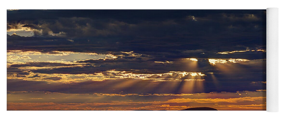 Sunrise Yoga Mat featuring the photograph Fernley Sunrise 2 by Dianne Phelps