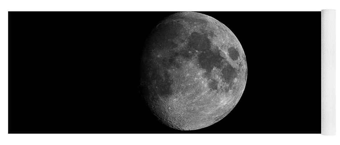  Yhun Suarez Yoga Mat featuring the photograph First Quarter Moon by Yhun Suarez