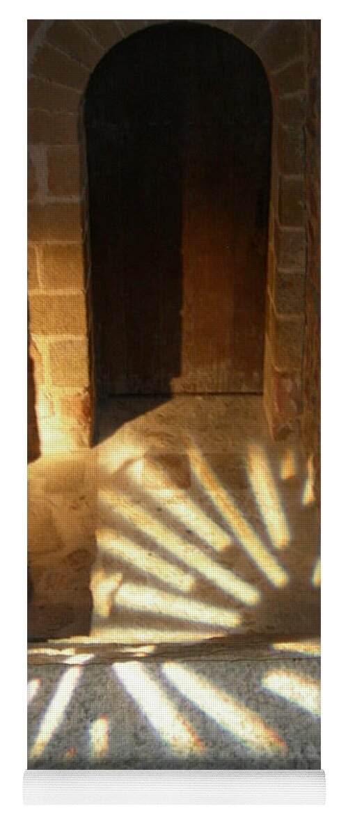 Normandy Yoga Mat featuring the photograph Follow the Light-Stairs by Donato Iannuzzi