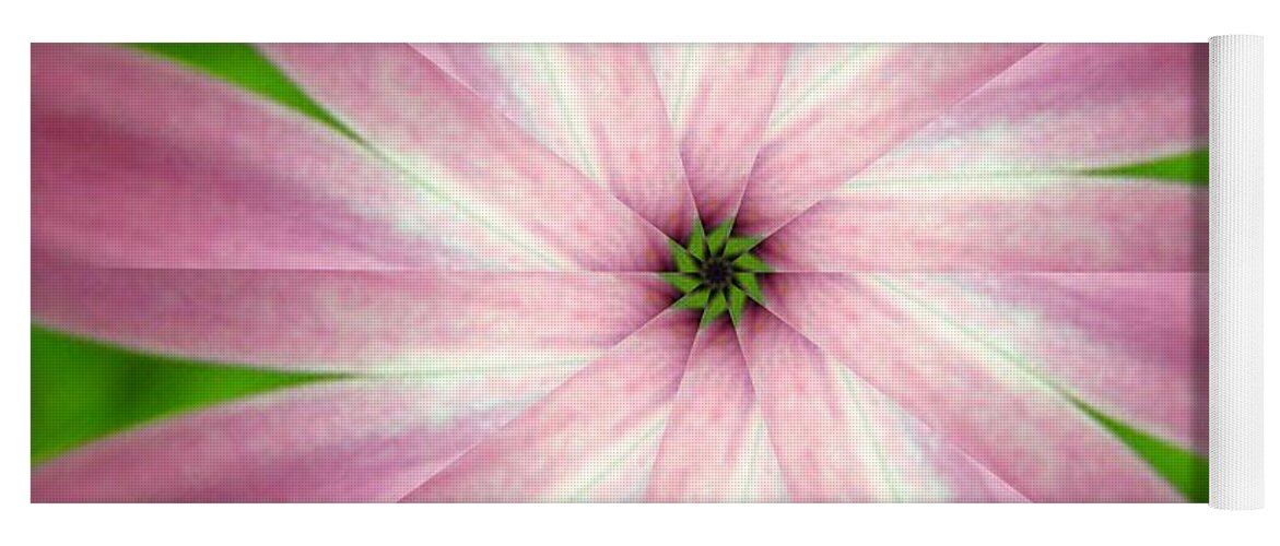 Photo Yoga Mat featuring the digital art Fresh Pink by Rhonda Barrett