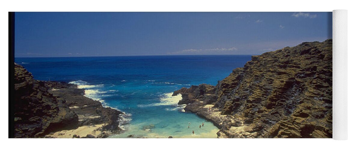 Hawaii Yoga Mat featuring the photograph From Here To Eternity Beach by Mark Gilman
