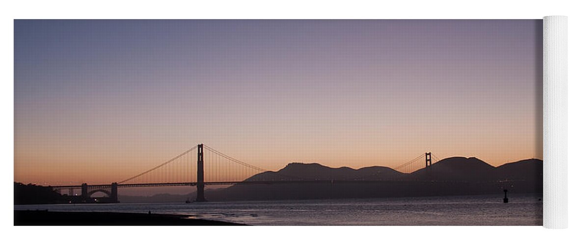 Golden Gate Yoga Mat featuring the photograph Golden Gate by Ralf Kaiser