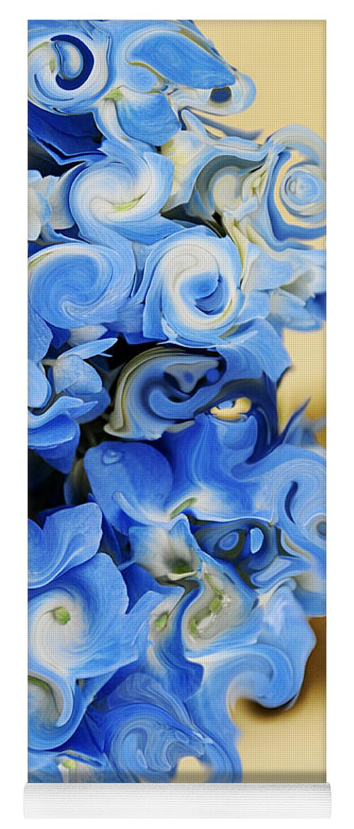 Hydrangea Yoga Mat featuring the photograph Hydrangea in Abstraction by JoAnn Lense