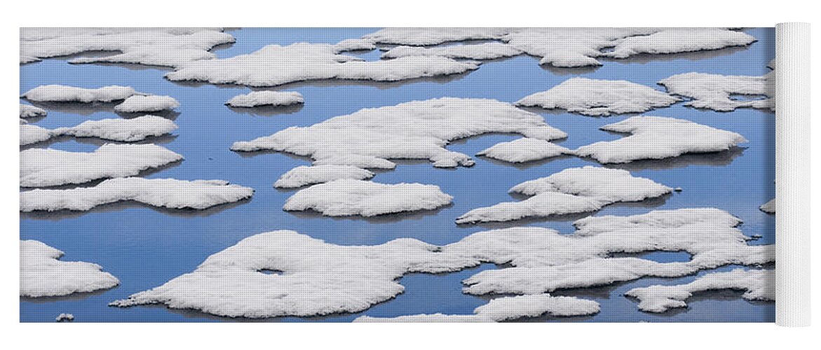 Mp Yoga Mat featuring the photograph Ice Floes, Spitsbergen, Norway by Konrad Wothe