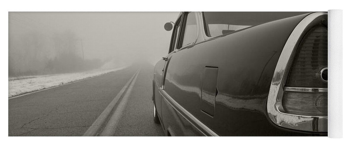 Transportation Yoga Mat featuring the photograph Into the Fog by Dennis Hedberg