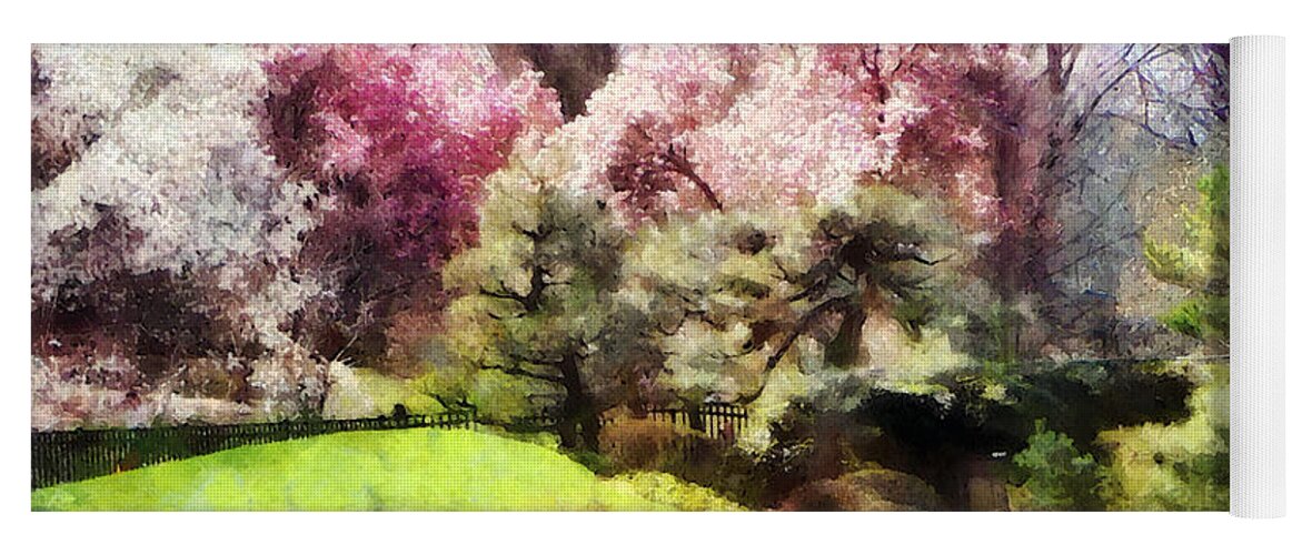 Japanese Garden Yoga Mat featuring the photograph Japanese Spring by Susan Savad
