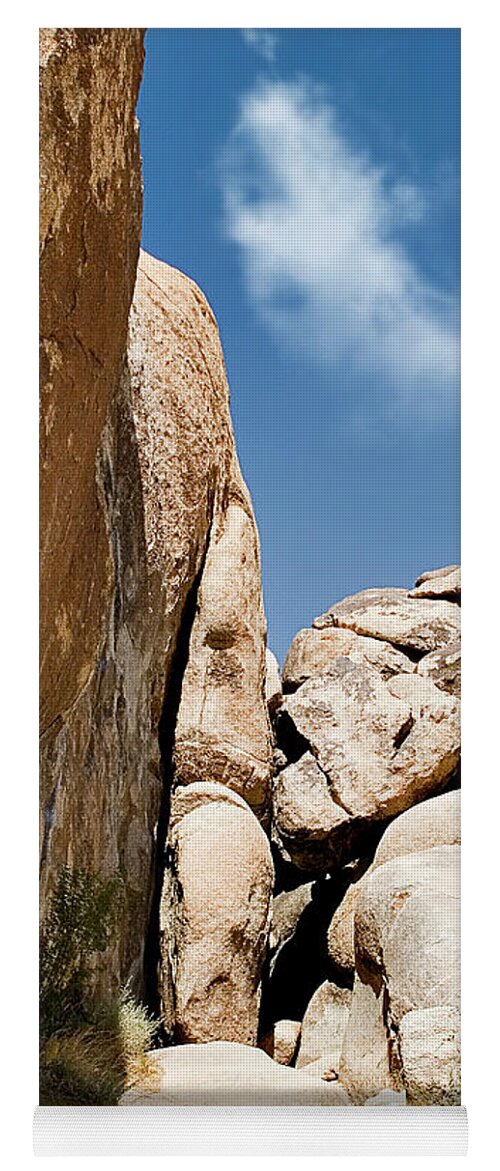 Endre Yoga Mat featuring the photograph Joshua Tree Rocks by Endre Balogh