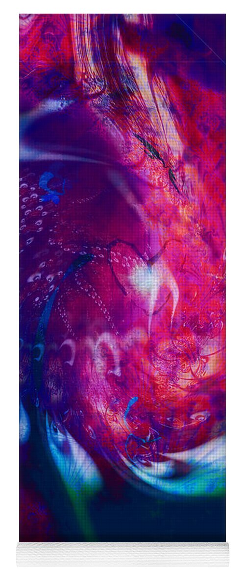 Journeys Of The Heart Yoga Mat featuring the digital art Journeys Of The Heart by Linda Sannuti