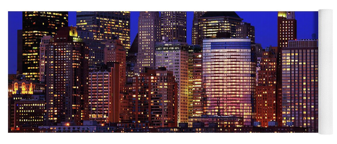Manhattan Yoga Mat featuring the photograph Lower Manhattan by Rick Berk