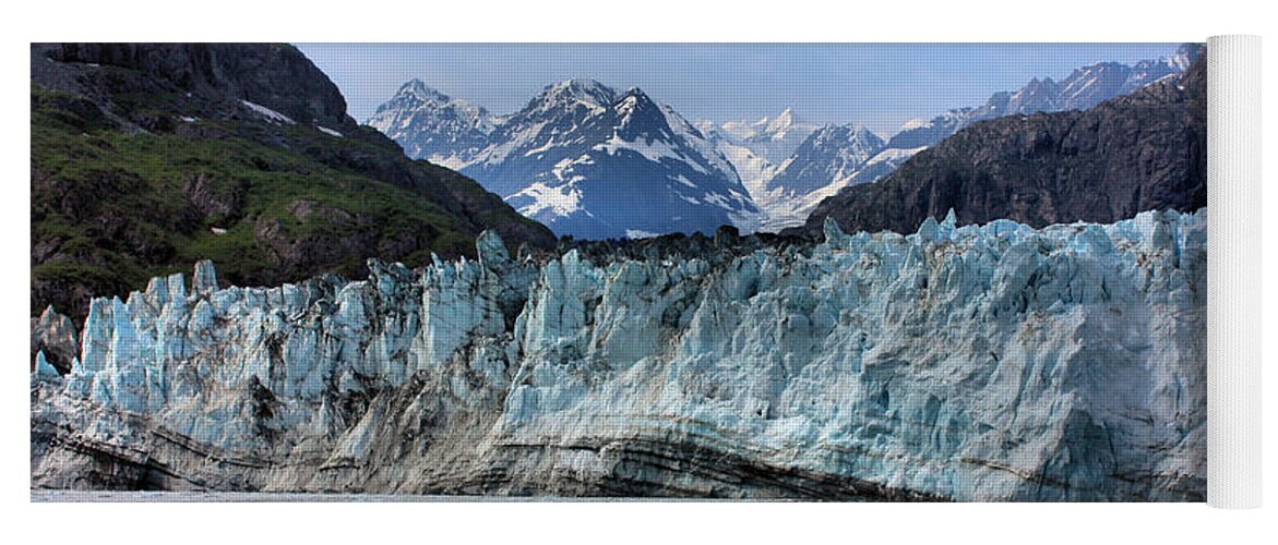 Margerie Glacier Yoga Mat featuring the photograph Margerie Glacier by Kristin Elmquist