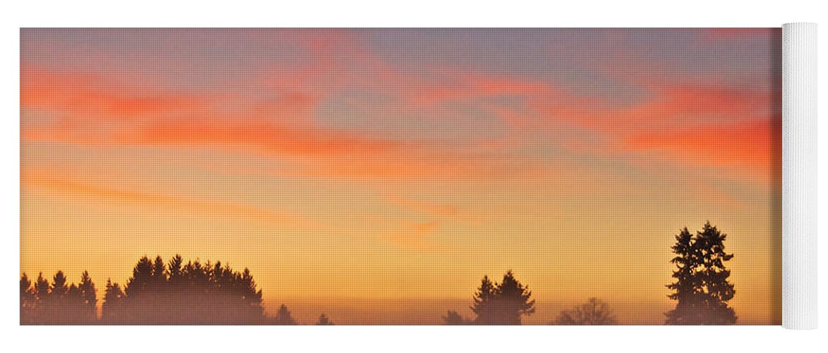 Photography Yoga Mat featuring the photograph Misty Country Morning by Sean Griffin