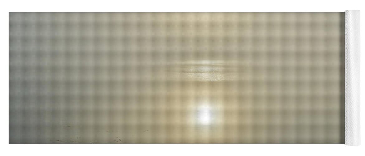 Argyll And Bute Yoga Mat featuring the photograph Misty sunrise on the loch by Gary Eason