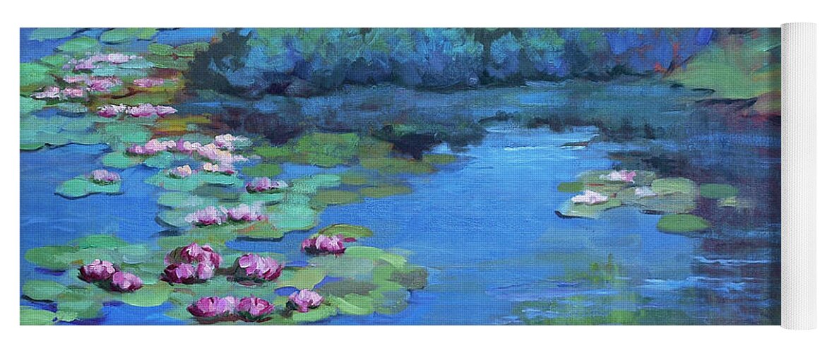 Monet's Garden Yoga Mat featuring the painting Monet's Garden by Diane McClary