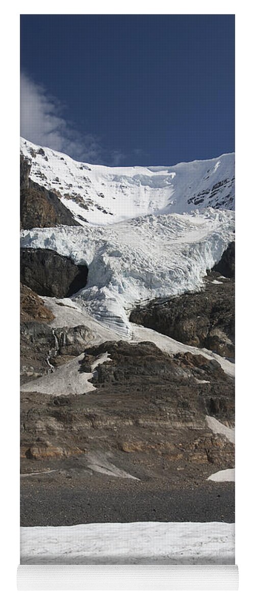 Mp Yoga Mat featuring the photograph Mount Andromeda And Athabasca Glacier by Matthias Breiter