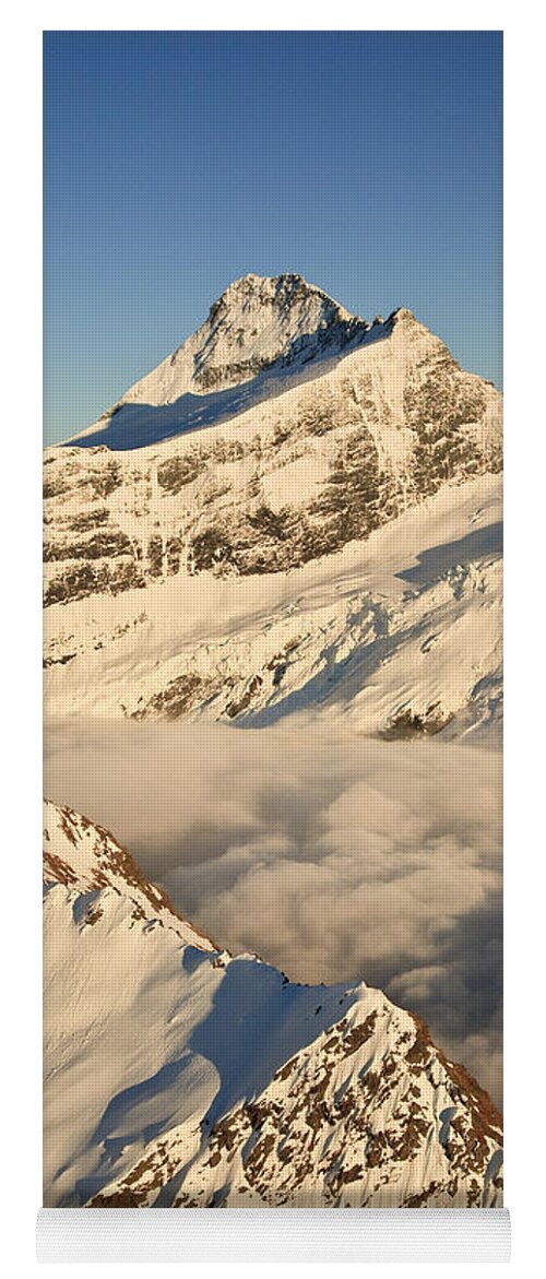 00439748 Yoga Mat featuring the photograph Mount Aspiring In Early Morning Light by Colin Monteath