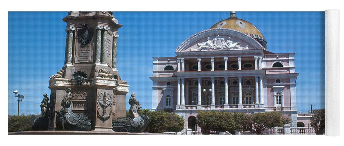 Brazil Yoga Mat featuring the photograph Opera House, Manaus, Brazil by Photo Researchers, Inc.