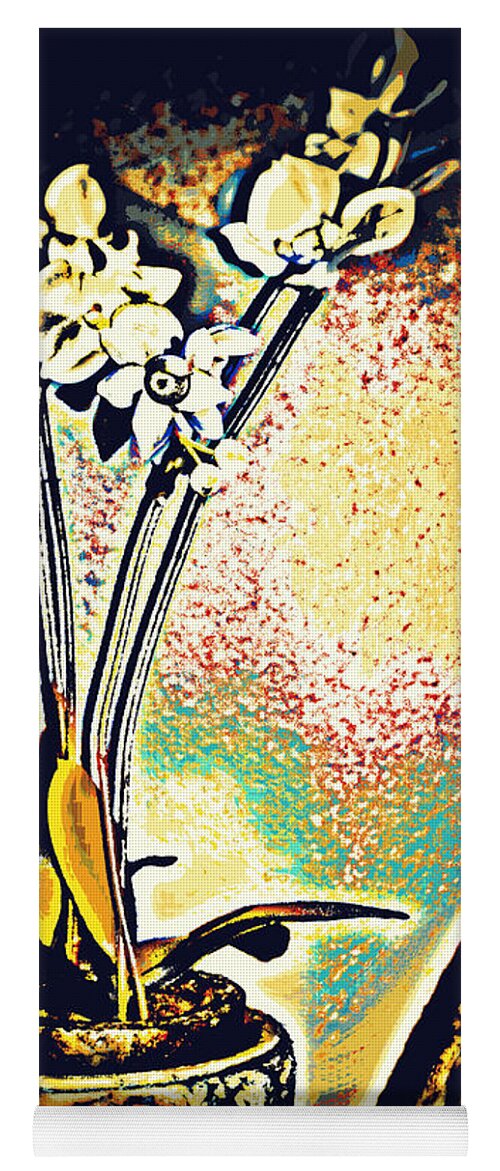 Still Life Yoga Mat featuring the photograph Orchid Noir by Diane montana Jansson