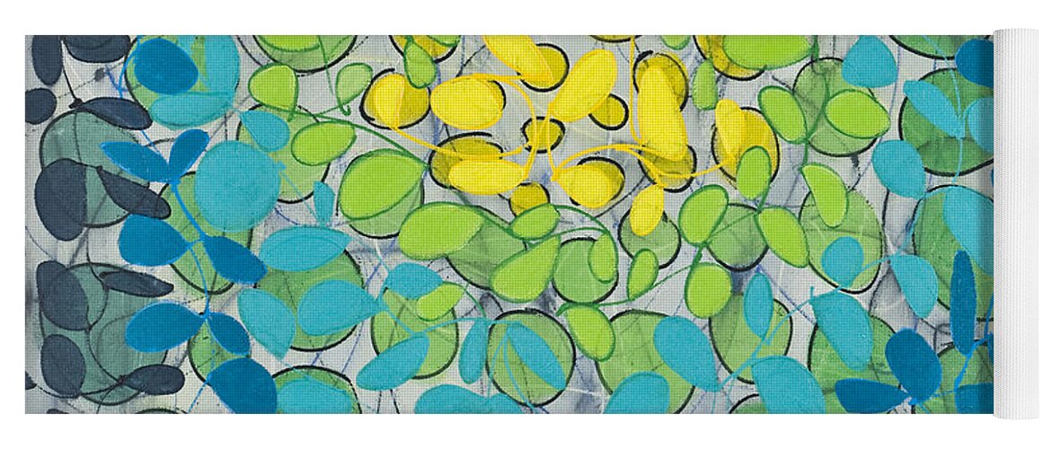 Abstract Yoga Mat featuring the painting Patchouli by Lynne Taetzsch