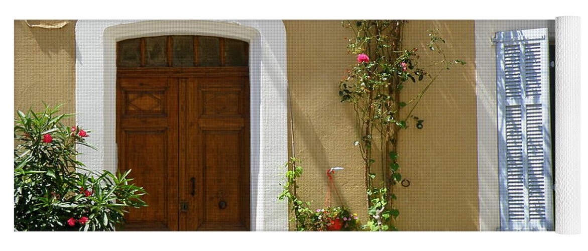 Provence Yoga Mat featuring the photograph Provence Door 3 by Lainie Wrightson