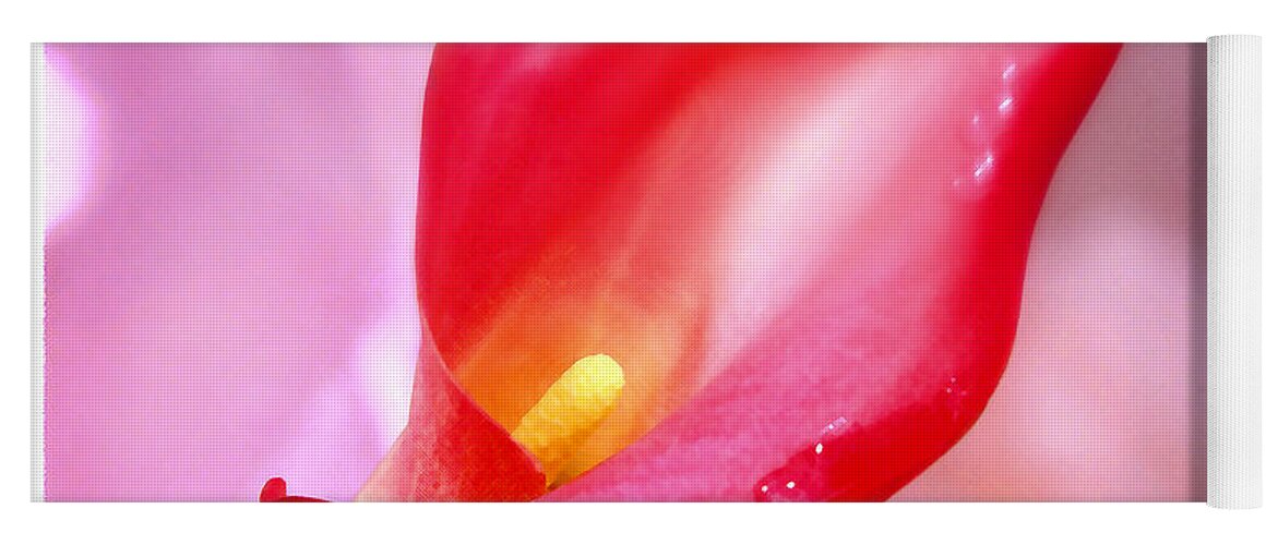 Red Calla Lily Yoga Mat featuring the photograph Red Calla Lily by Mike McGlothlen