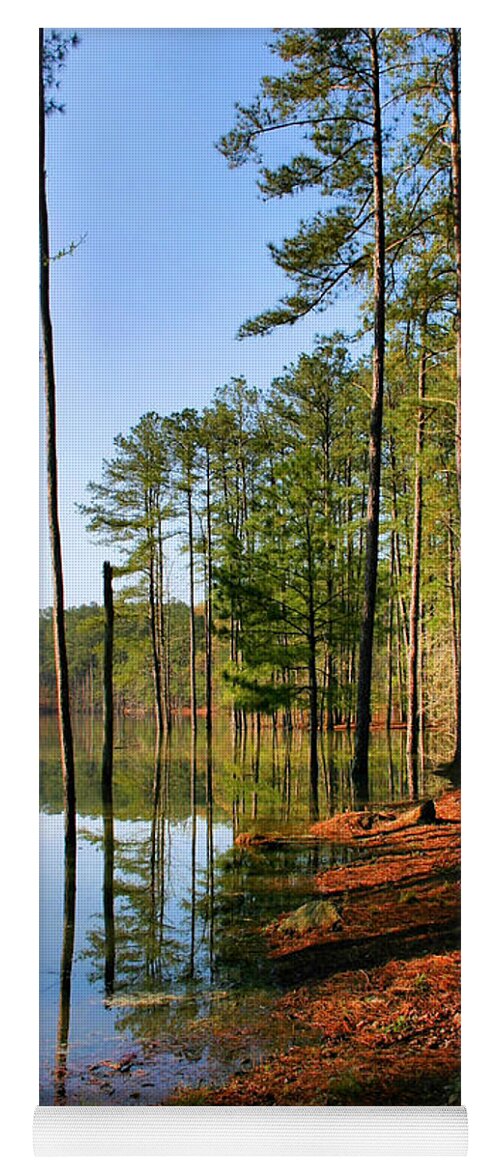 Flooded Yoga Mat featuring the photograph Red Top Mountain by Kristin Elmquist