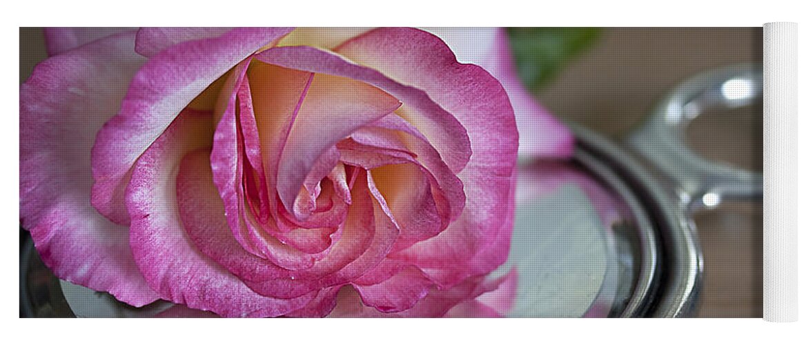 Rose Yoga Mat featuring the photograph Reflected Beauty l by Shirley Mitchell