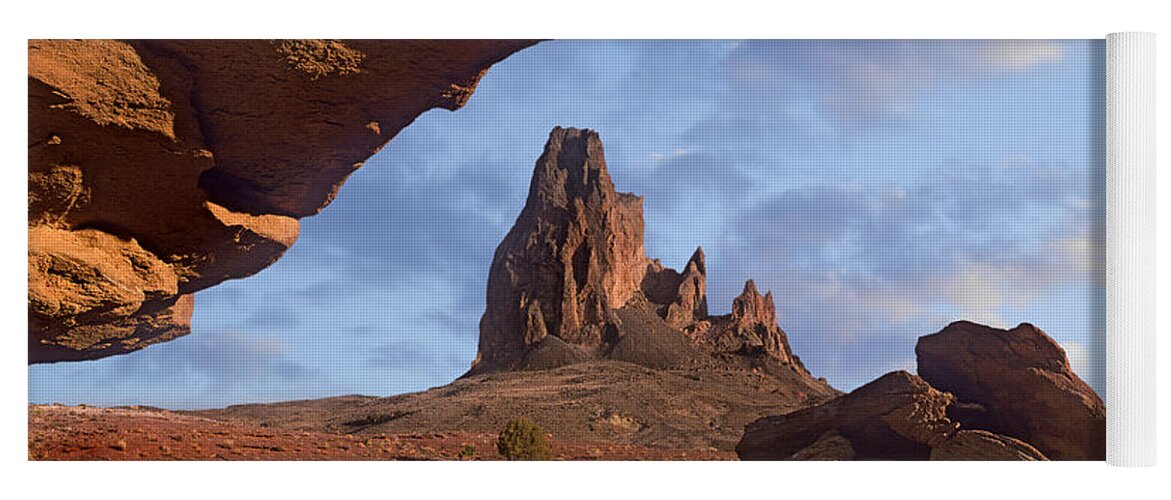 00486921 Yoga Mat featuring the photograph Rock Formation Monument Valley Arizona by Tim Fitzharris