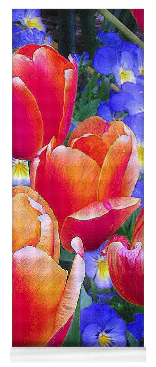 Tulips Yoga Mat featuring the photograph Shining Bright by Rory Siegel